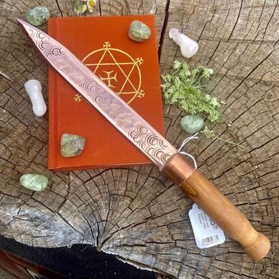 Copper and Apple Large Athame