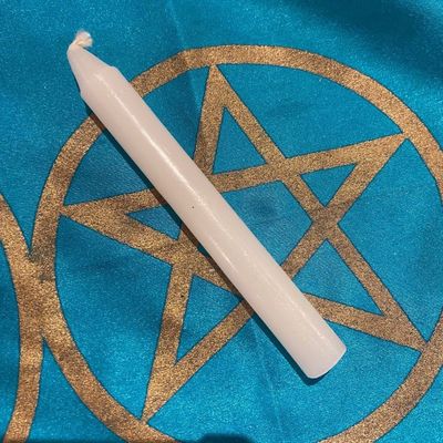 White Chime Spell Candle