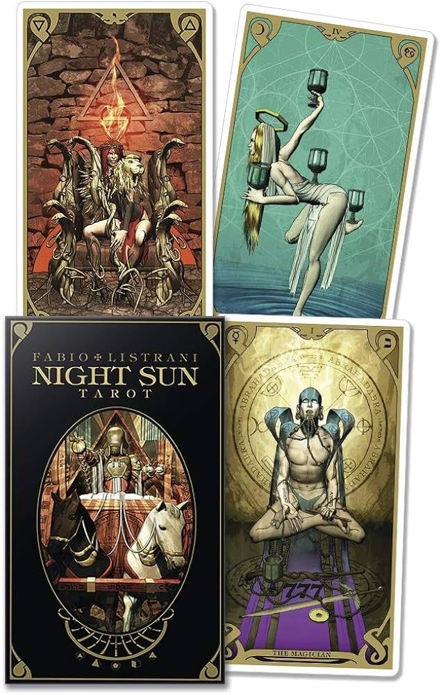 NIGHT SUN TAROT (78-card deck &amp; instruction booklet)