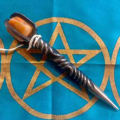 Iron Burin with Phantom Quartz - Triple Twist