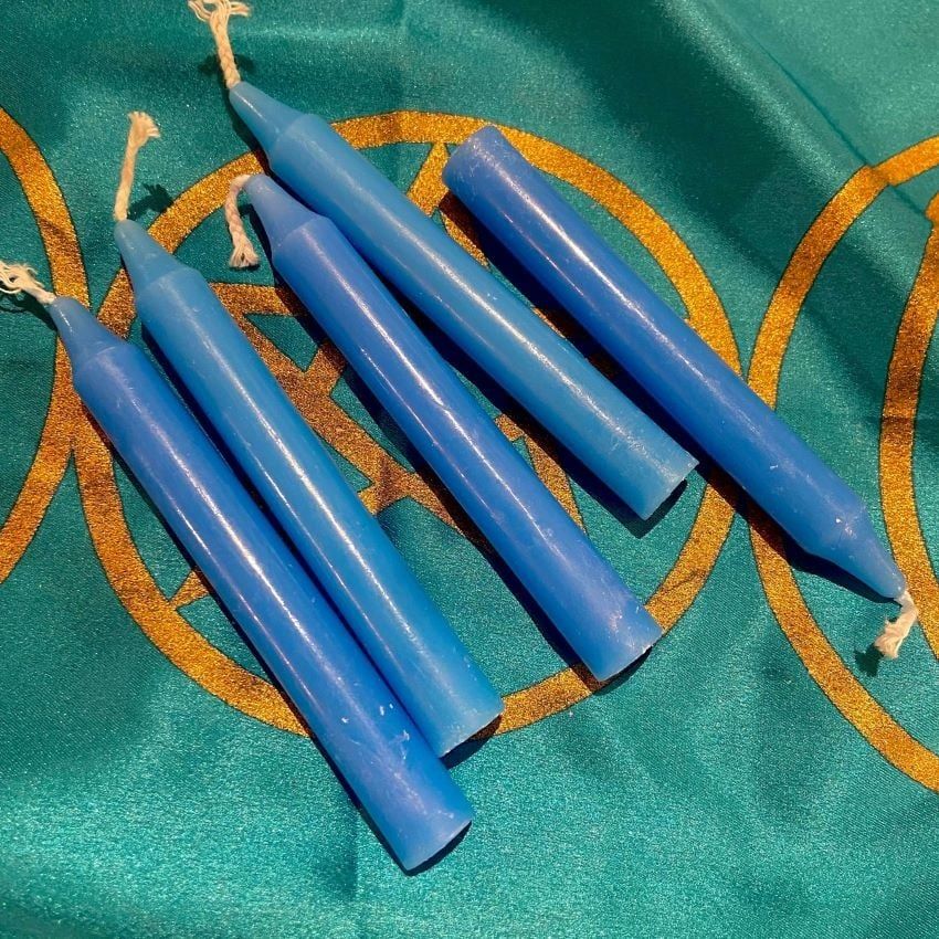 Light Blue Chime Spell Candle