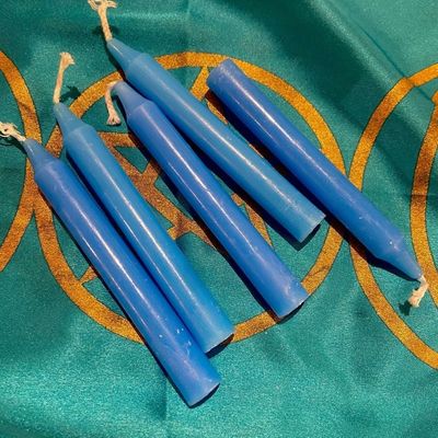 Light Blue Chime Spell Candle