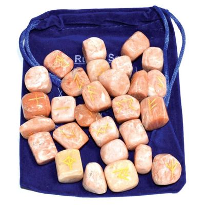 Peach Moonstone Rune Set