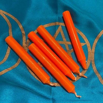 Orange Chime Spell Candle