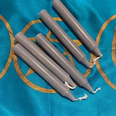 Grey Chime Spell Candle
