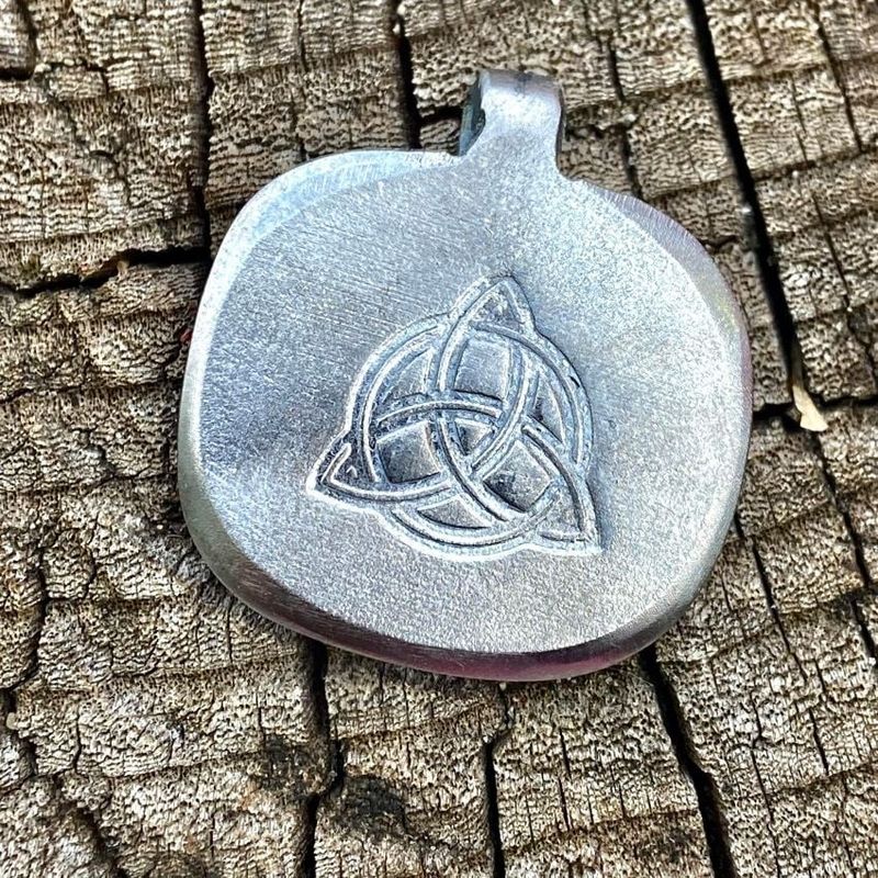 Luna Ignis Hand Forged Celtic Triquetra Amulet Pendant