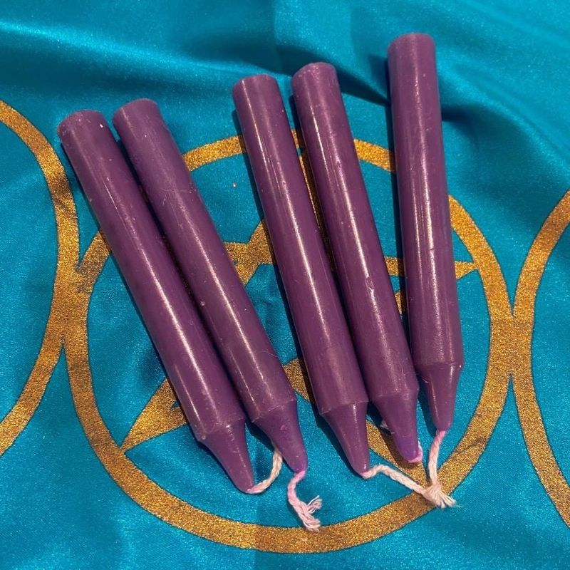 Dark Purple Chime Spell Candle