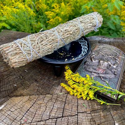 Large Smudge Blue Sage 9 Inches