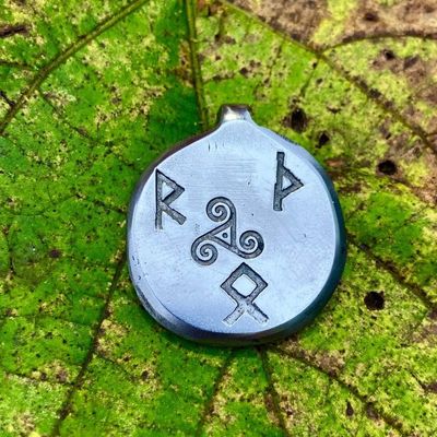 Luna Ignis Hand Forged Runic Thor Amulet Pendant