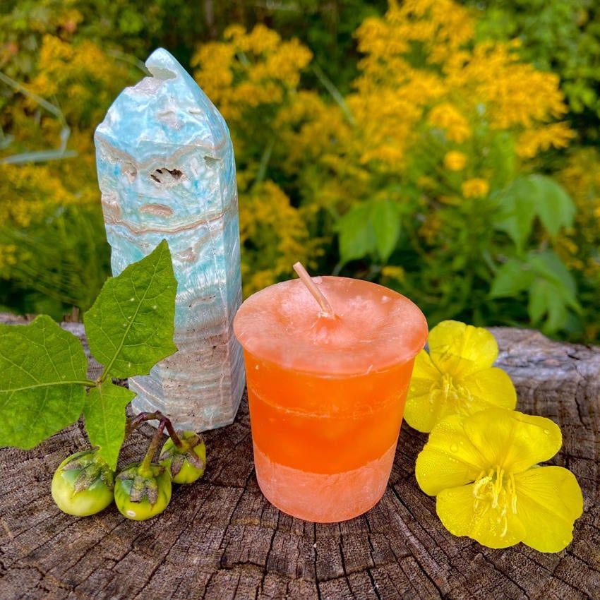Crystal Journey Reiki Charged Herbal Magic Spell Votives - Compassion