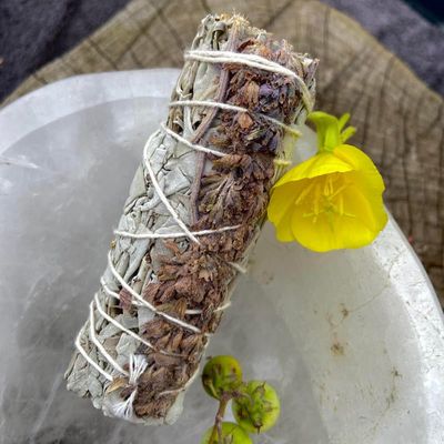 Medium Smudge White Sage and Lavender