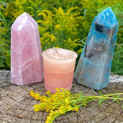 Crystal Journey Reiki Charged Herbal Magic Spell Votives - Friendship