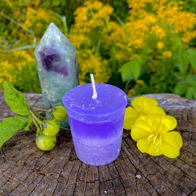 Crystal Journey Reiki Charged Herbal Magic Spell Votives - Harmony