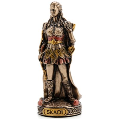 Norse Mini Statue - Skadi (Bronze)