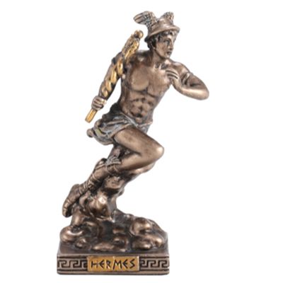 Greek Mini Statue - Hermes (Bronze)