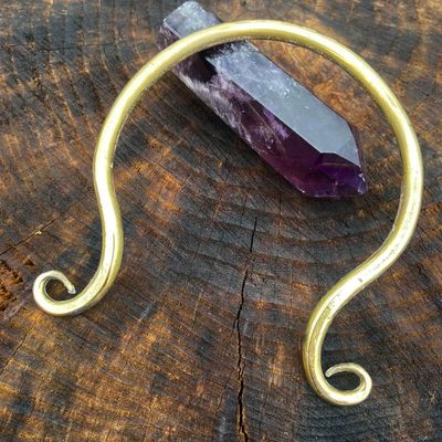 Brass Torc Hand Crafted Small no1