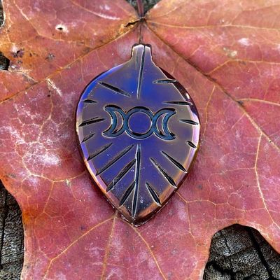 Luna Ignis Hand Forged Unique Triple Moon Pendant