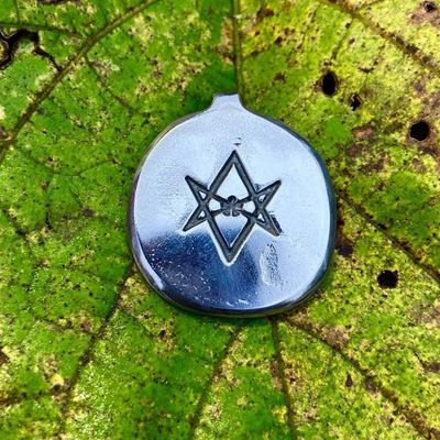 Luna Ignis Hand Forged Unicursal Hexagram Thelema Pendant