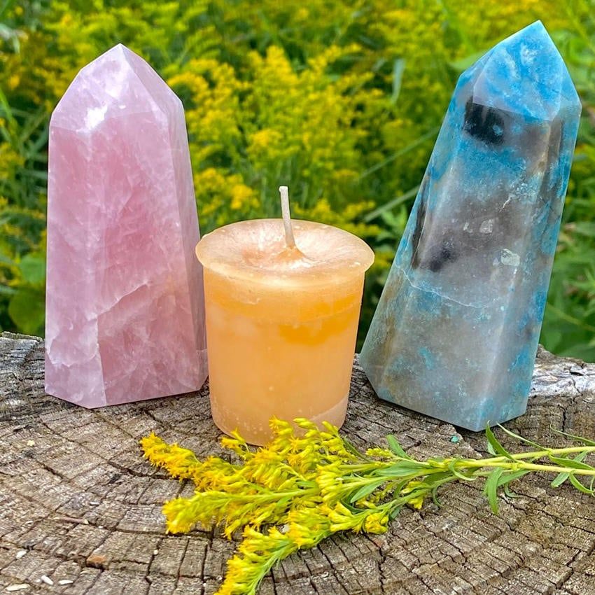 Crystal Journey Reiki Charged Herbal Magic Spell Votives - Mother