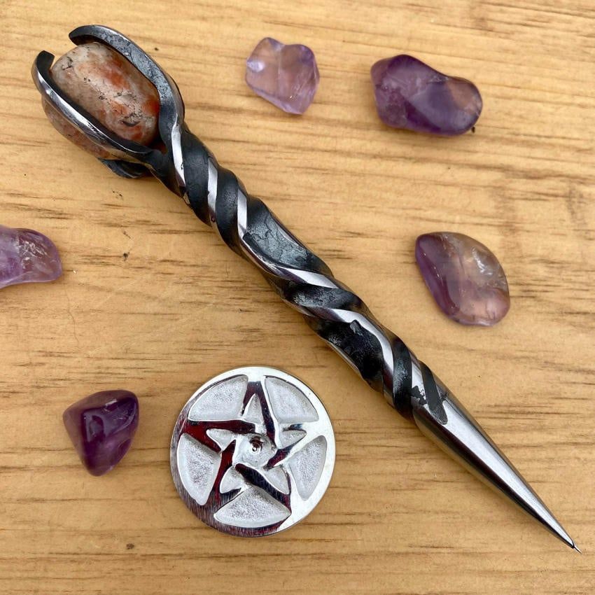 Iron Burin with Sun Stone - Triple Twist
