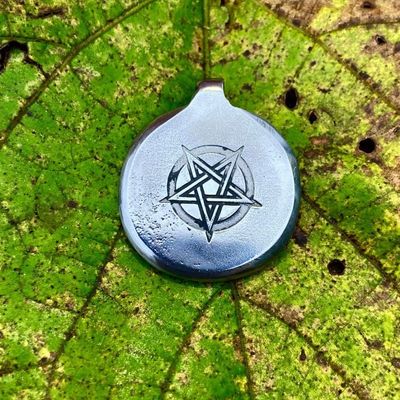 Luna Ignis Hand Forged Upside Down Averse Pentacle Amulet Pendant