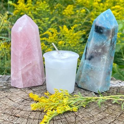 Crystal Journey Reiki Charged Herbal Magic Spell Votives - Spirit