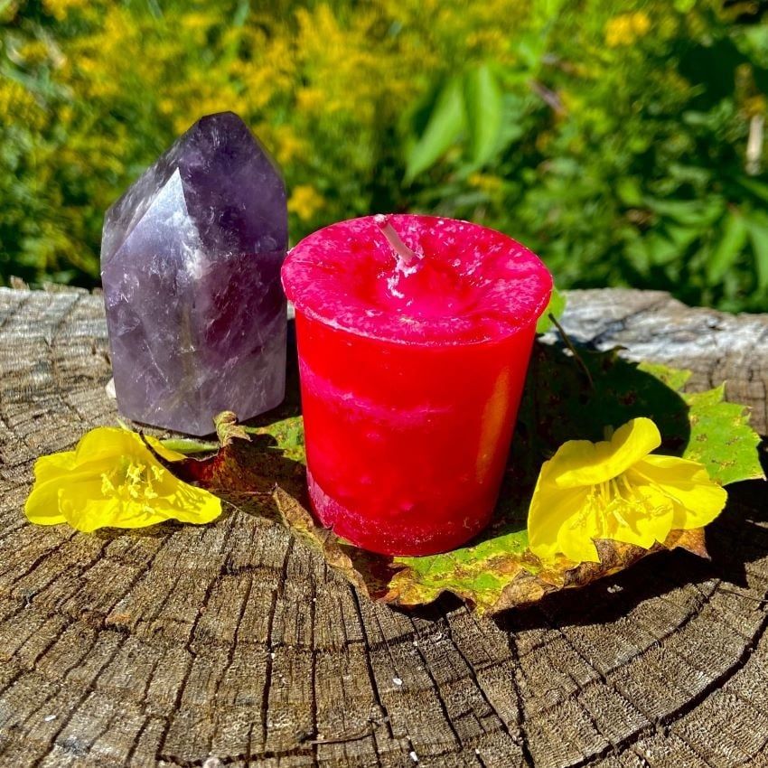 Crystal Journey Reiki Charged Herbal Magic Spell Votives - Wisdom