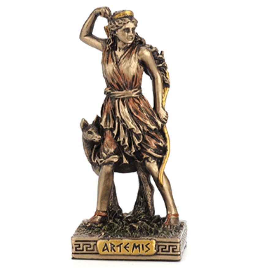 Greek Mini Statue - Artemis (Bronze)