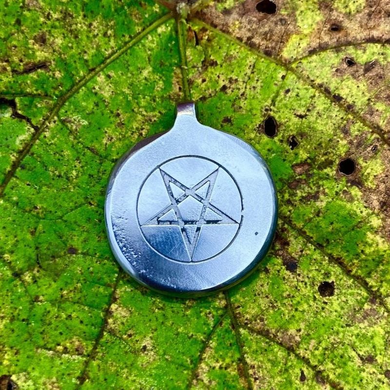 Luna Ignis Hand Forged Reverse or Upside Down Pentagram Pendant