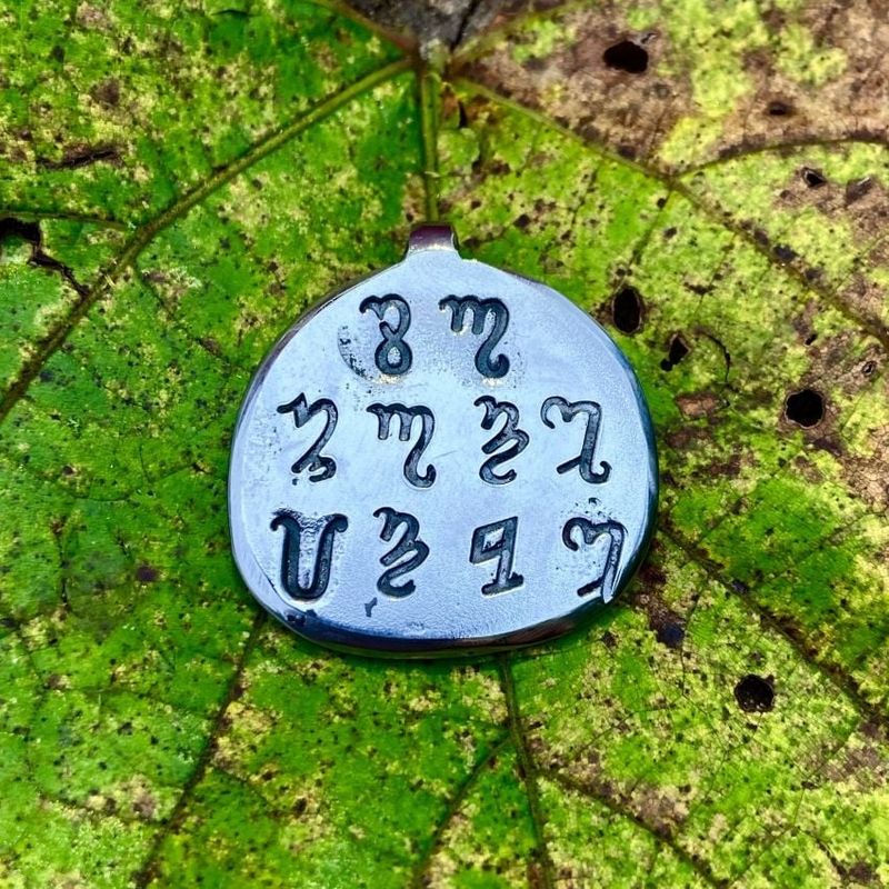 Luna Ignis Hand Forged Theban So Mote It Be Amulet Pendant