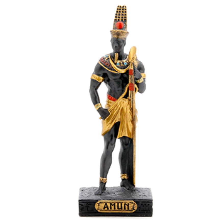 Egyptian Mini Statue - Amun (Painted)