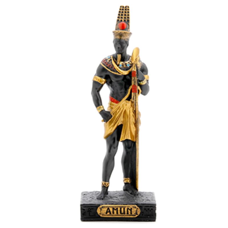 Egyptian Mini Statue - Amun (Painted)