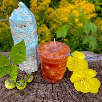 Crystal Journey Reiki Charged Herbal Magic Spell Votives - Problem Solving