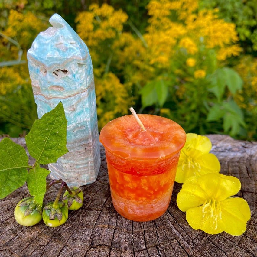 Crystal Journey Reiki Charged Herbal Magic Spell Votives - House Warming
