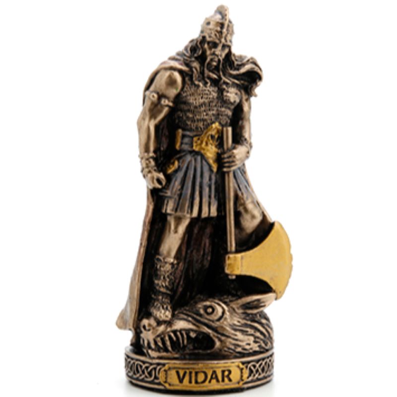 Norse Mini Statue - Vidar (Bronze)