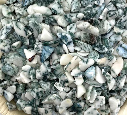 Tree Agate Chips 1oz (Crystal Chip Bar)