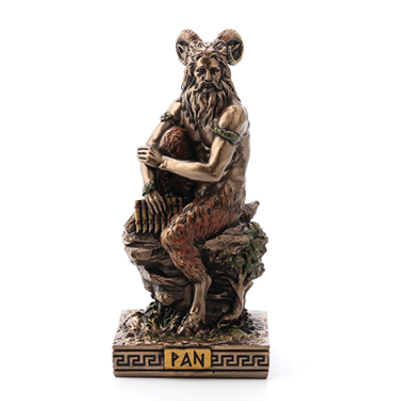 Greek Mini Statue - Pan (Bronze)
