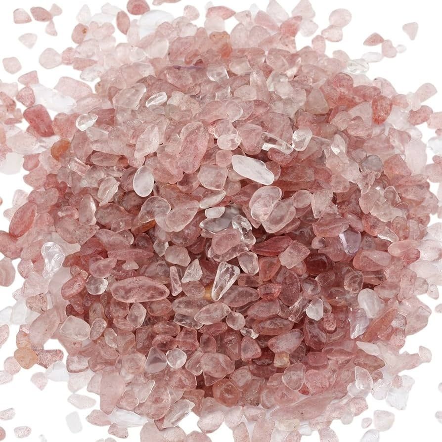 Strawberry Quartz Chips 1oz (Crystal Chip Bar)