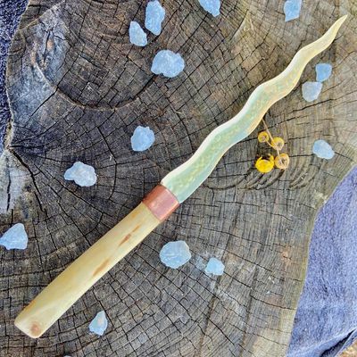 Brass and Hawthorn Large Kris Athame