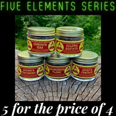 BOGO Luna Ignis Incense - Five Elements Series (Five for the Price of Four)