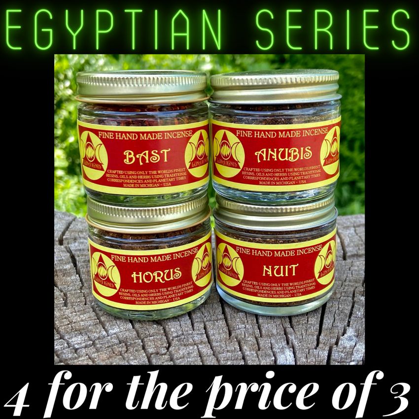 BOGO Luna Ignis Incense - Egyptian Series (Four for the Price of Three)
