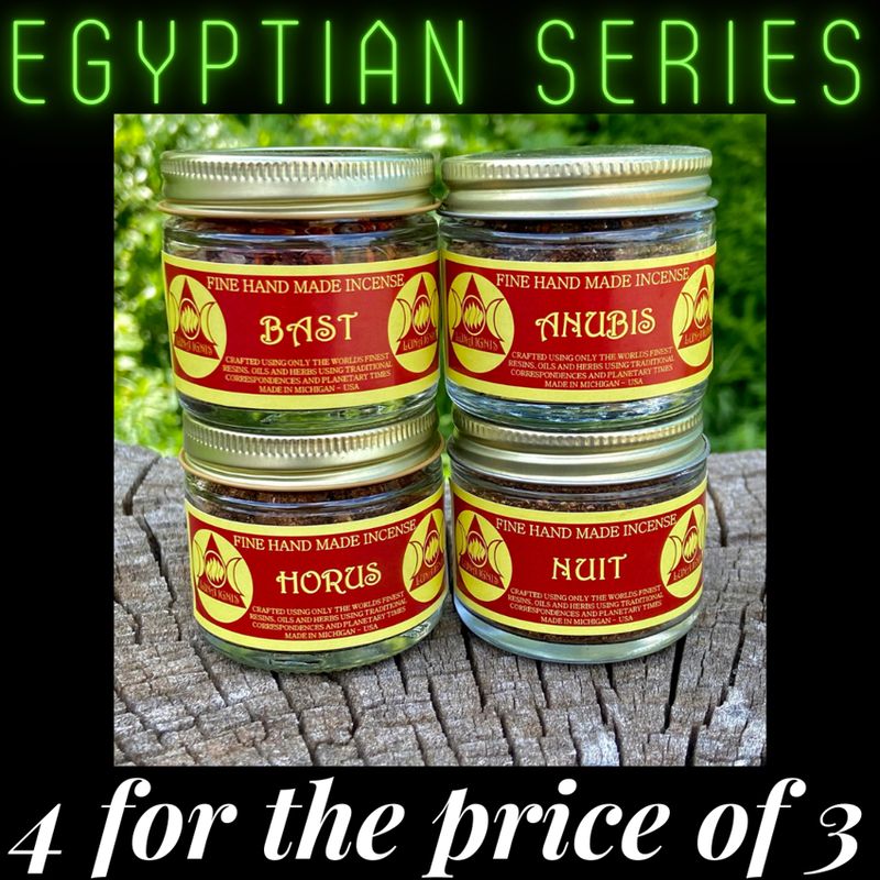 BOGO Luna Ignis Incense - Egyptian Series (Four for the Price of Three)