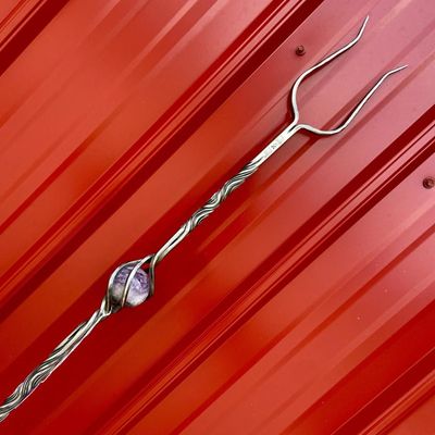 Luna Ignis Hand Forged Iron Stang With Fluorite Eye