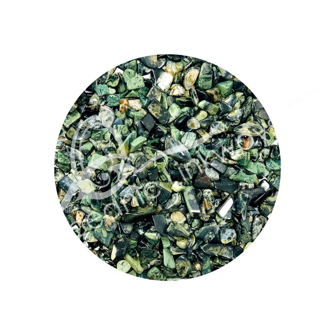 Kambaba aka Crocodile Jasper Chips 1oz (Crystal Chip Bar)