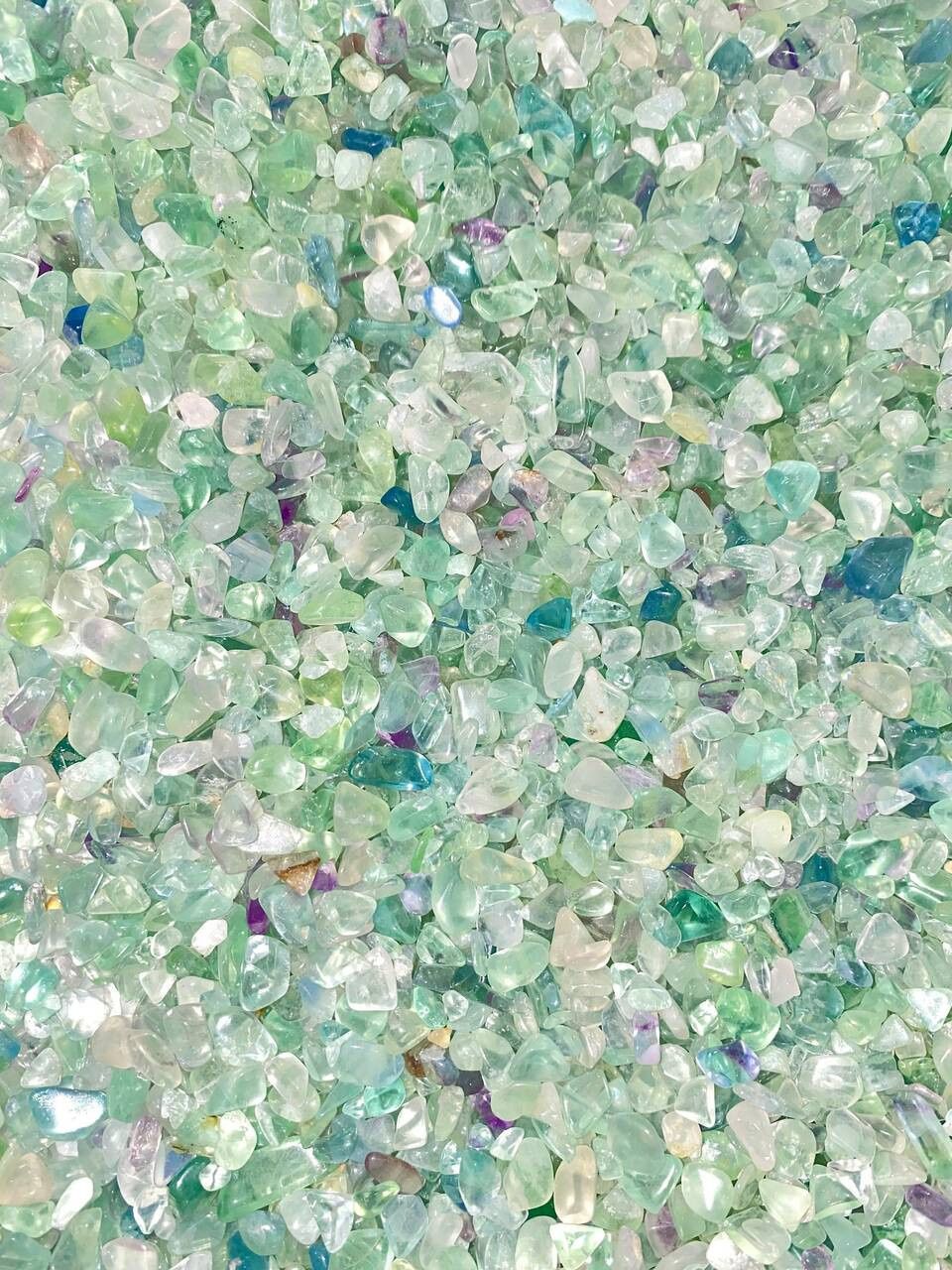 Green Fluorite Chips 1oz (Crystal Chip Bar)