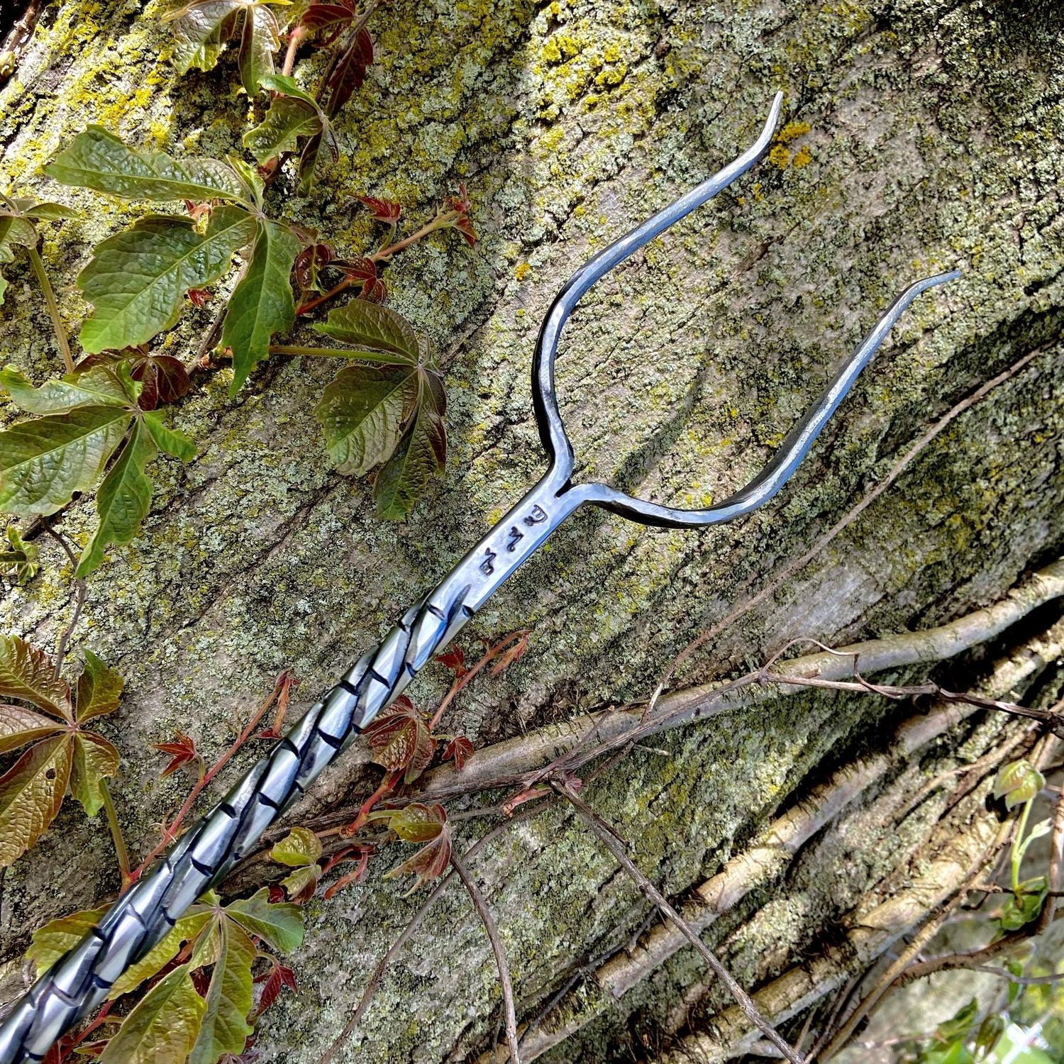 Luna Ignis Hand Forged Iron Stang With Dragonscale and IO PAN