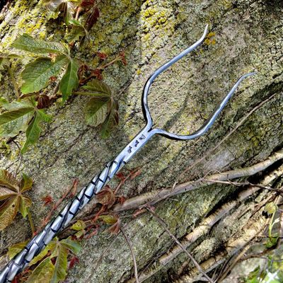 Luna Ignis Hand Forged Iron Stang With Dragonscale and IO PAN