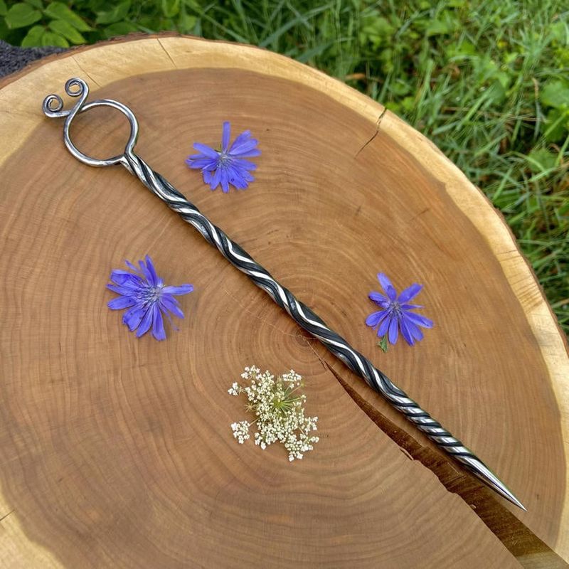 Artisan Iron Wand with Troll Cross