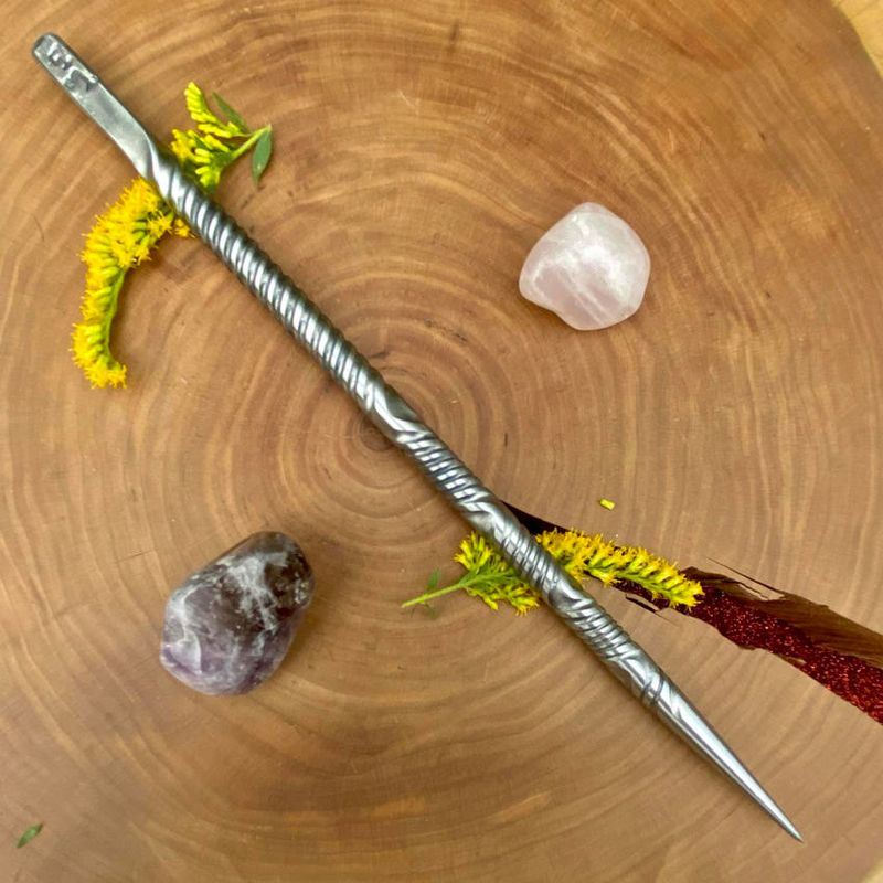 Cunning Craft Iron Wand with Multiple twists 2