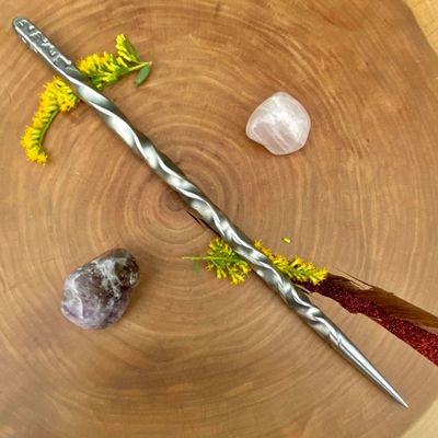 Cunning Craft Iron Wand with Vine Twist 1
